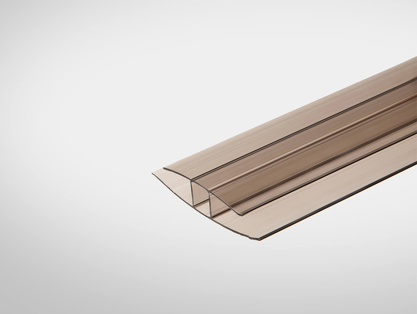 Профиль Полигаль Практичный 10,0 мм x6000 мм бронзовый