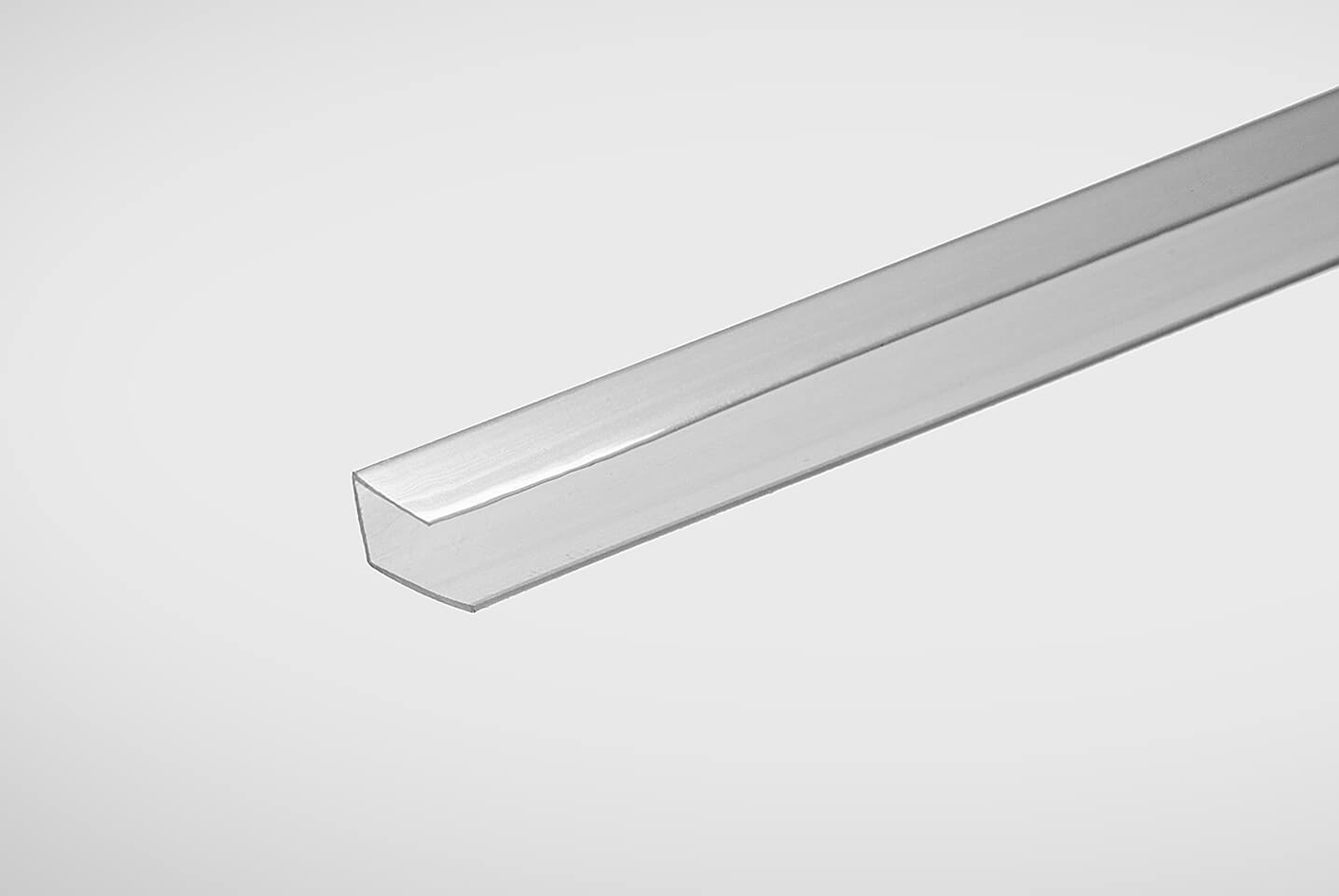 Профиль торцевой 6мм прозрачный 2,1м Колибри